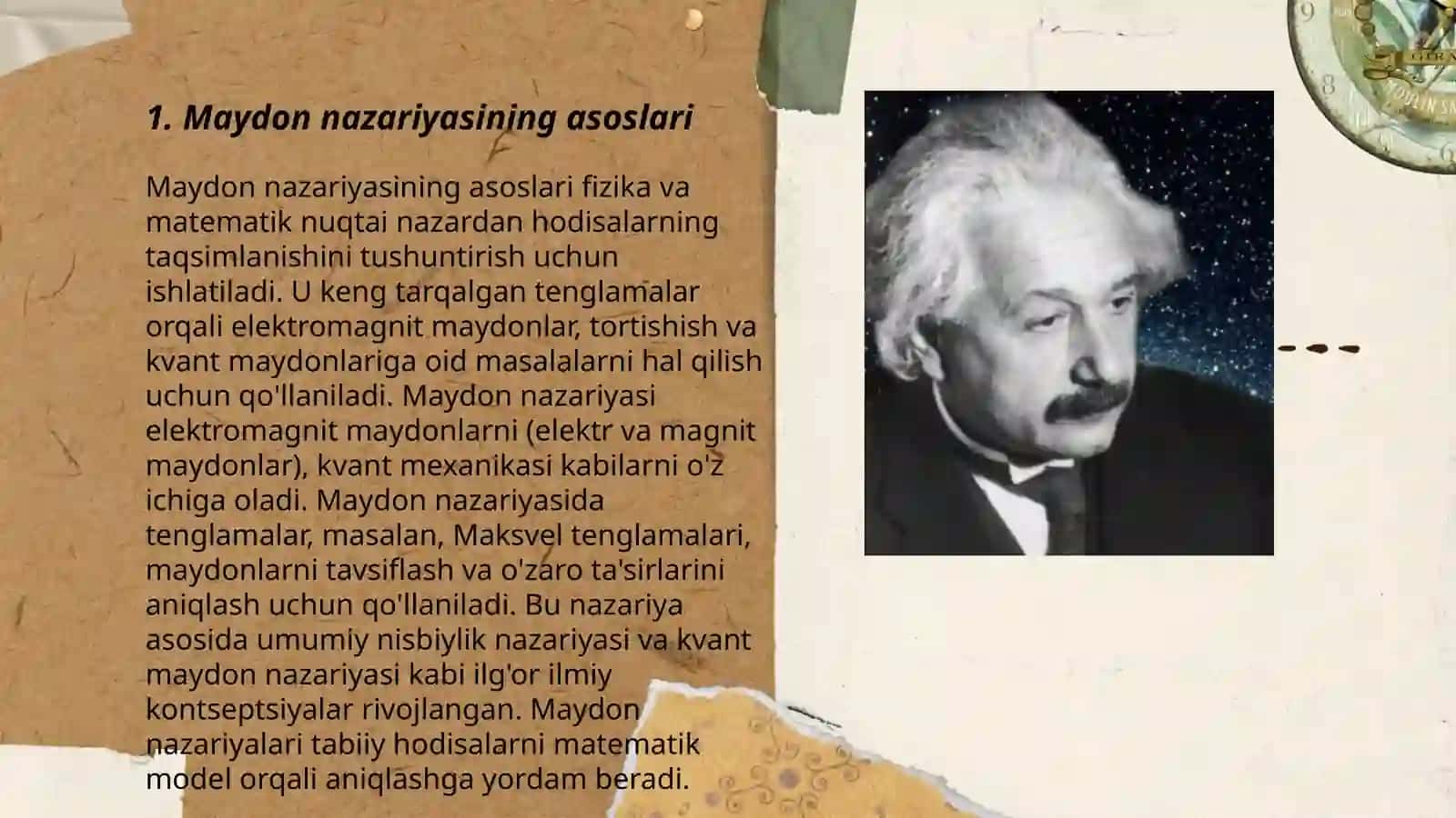 Maydon nazariyasi 3