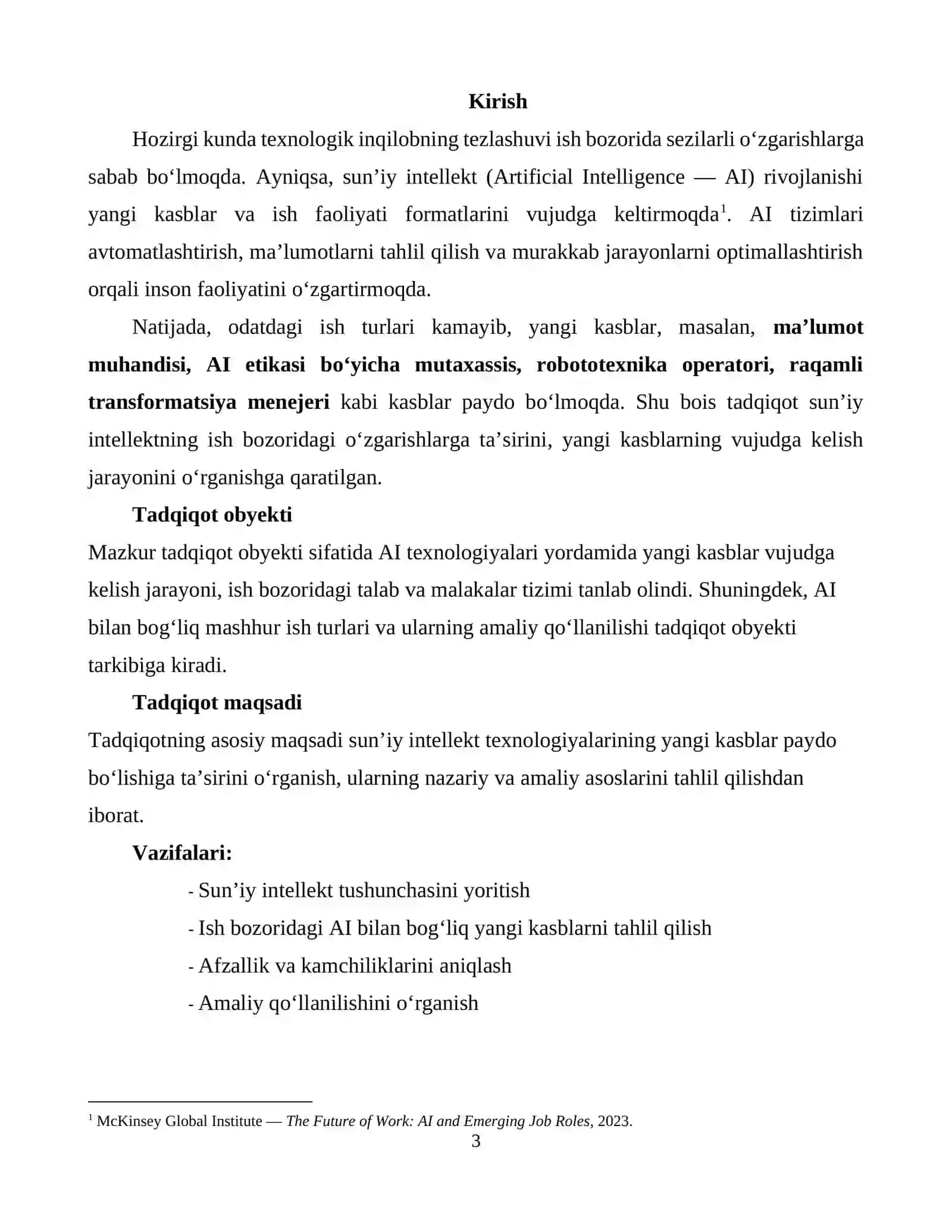 SUN’IY INTELLEKT YANGI KASBLAR VUJUDGA KELISHINI TA’SIRI 3
