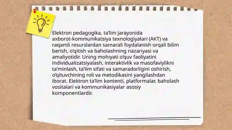Elektron pedagogika asoslari 3