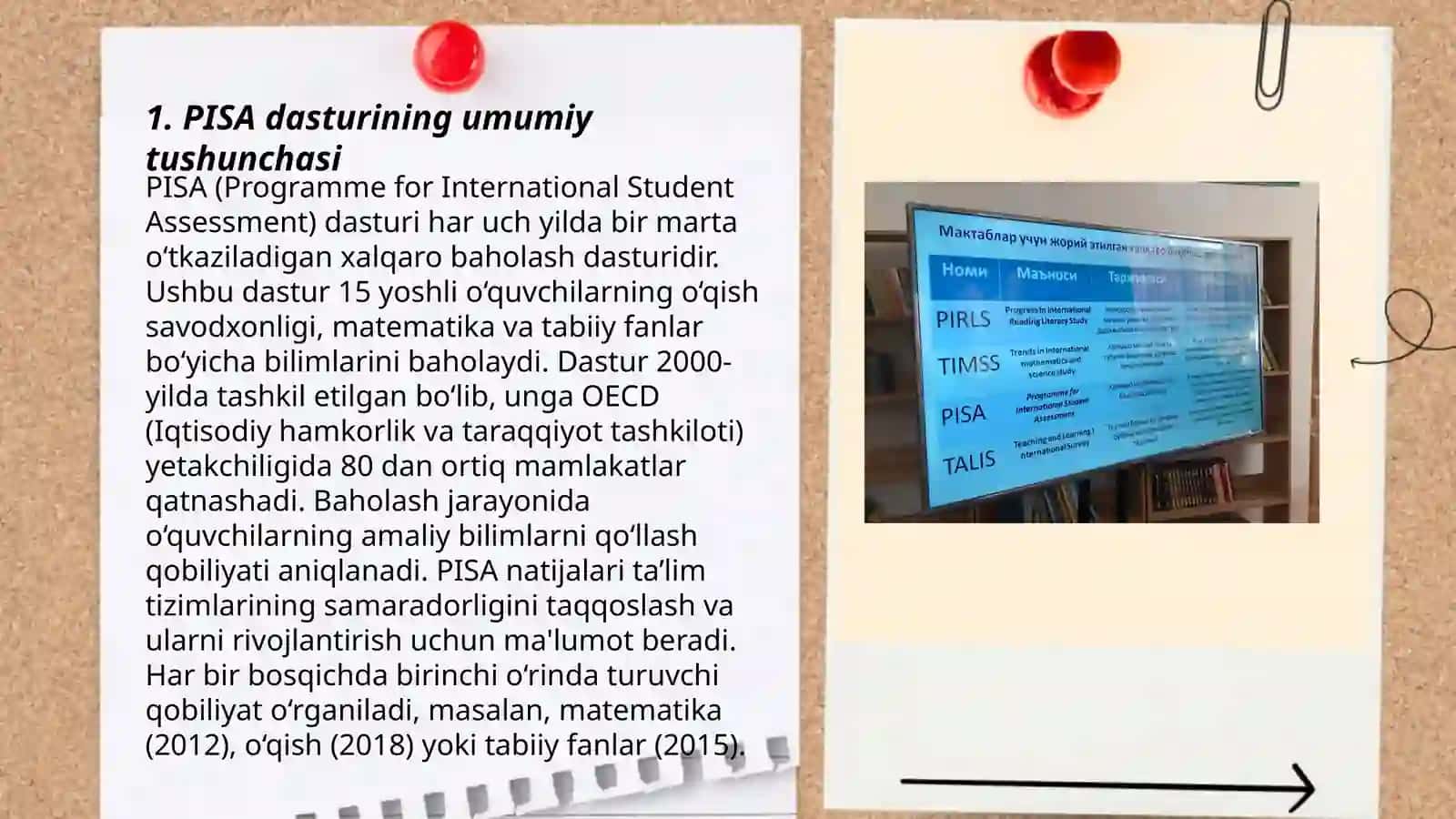 PISA xalqaro baholash dasturi mazmun va mohiyati 3