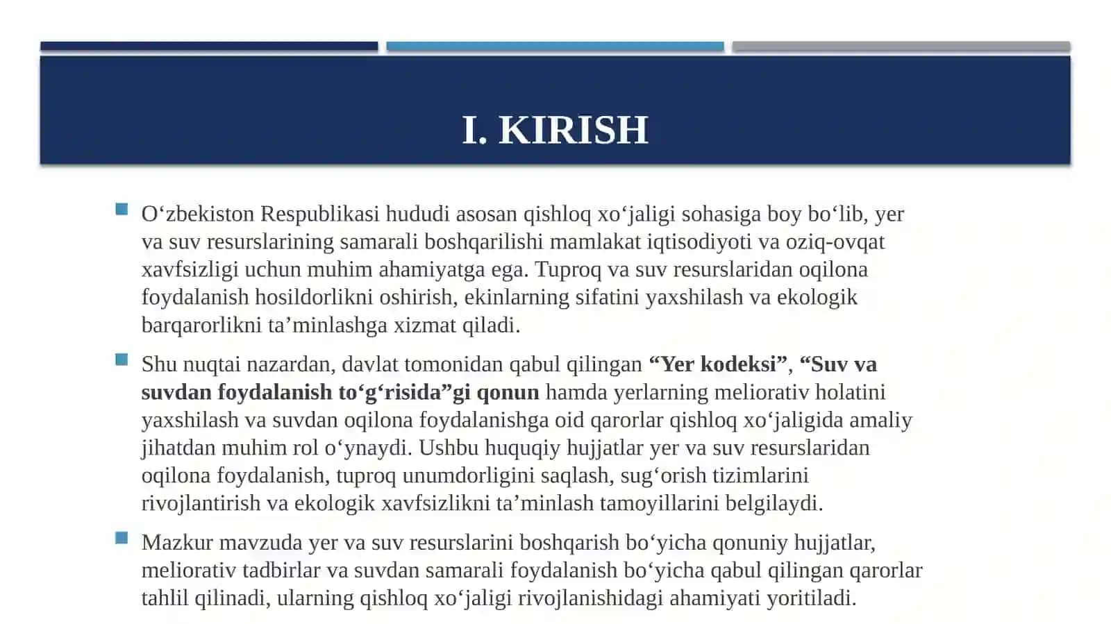 Yer va suv resurslaridan samarali foydalanish 3