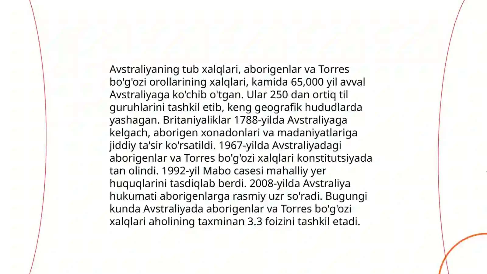 Avstraliya xalqlari klassifikatsiyasi haqida 3