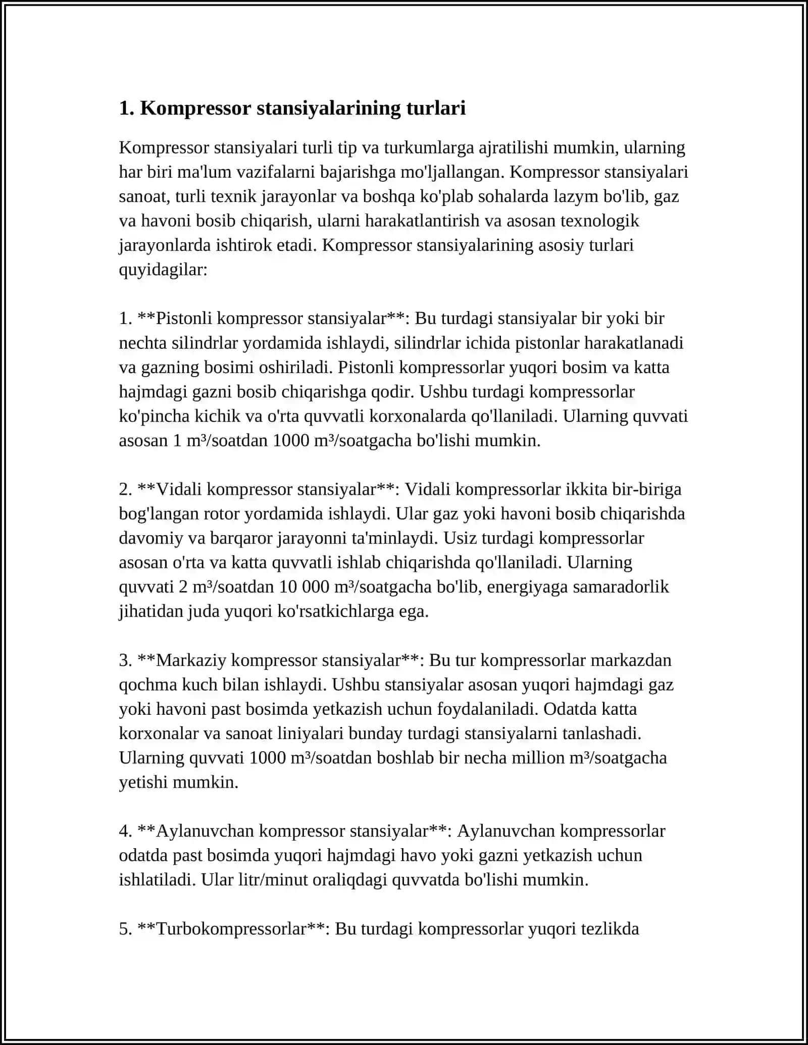 KONDAGI SIQUV KOMPRESSOR STANSIYALARI 3