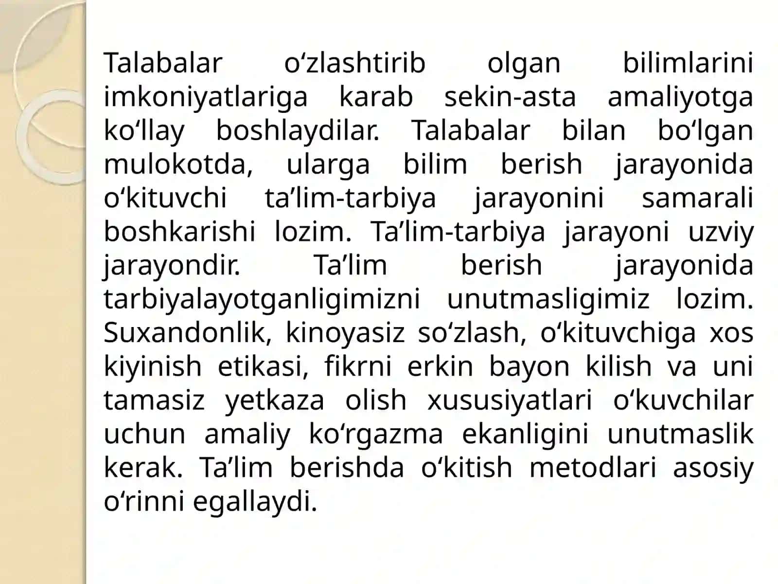 Ta`lim vositalari – ta`lim texnologiyasining tarkibi 3