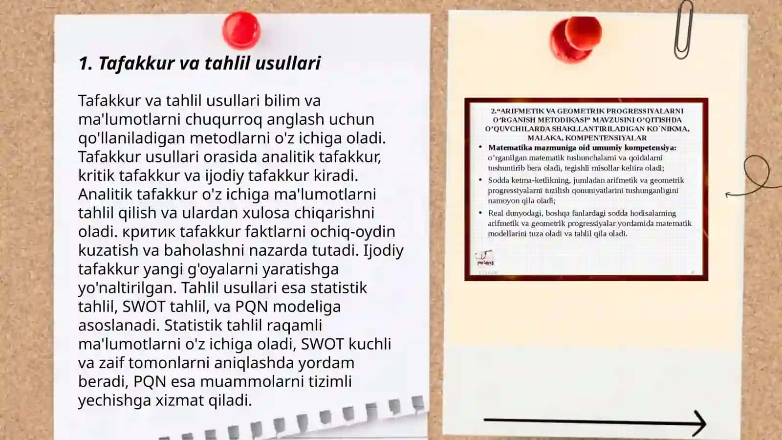 Tafakkurni tekshirish metodikasi 3