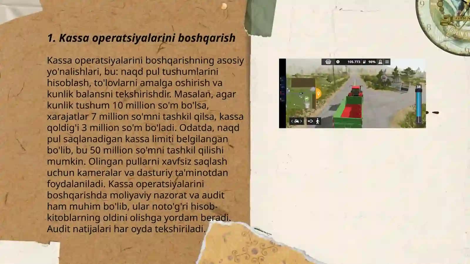 Kassa operatsiyalarini boshqarish 3
