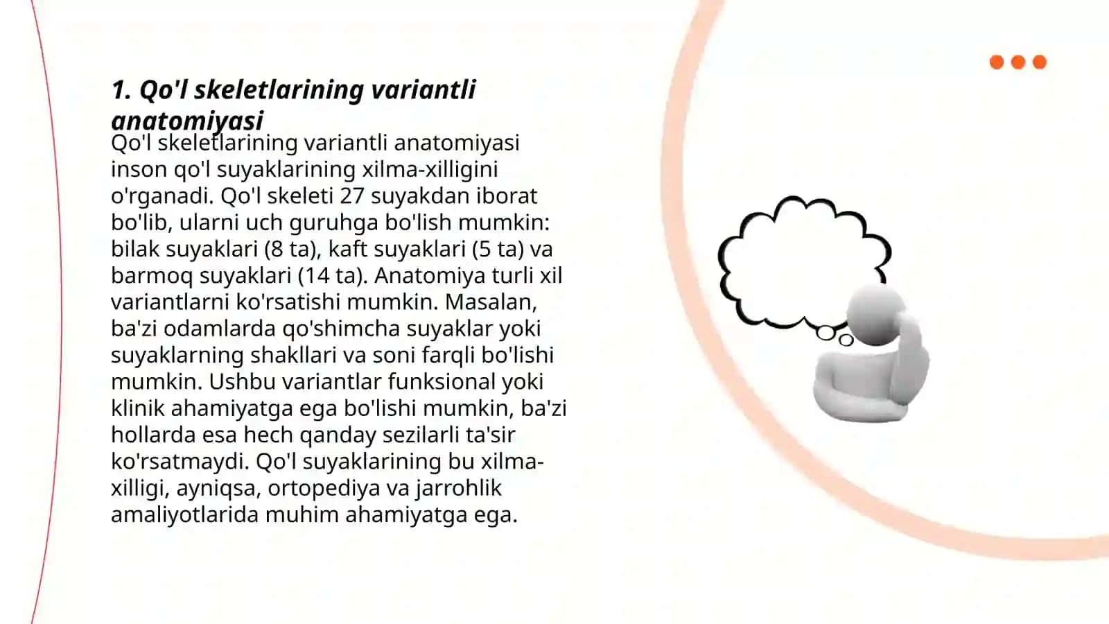 Qo'l skeletlarining variantli anatomiyasi 3