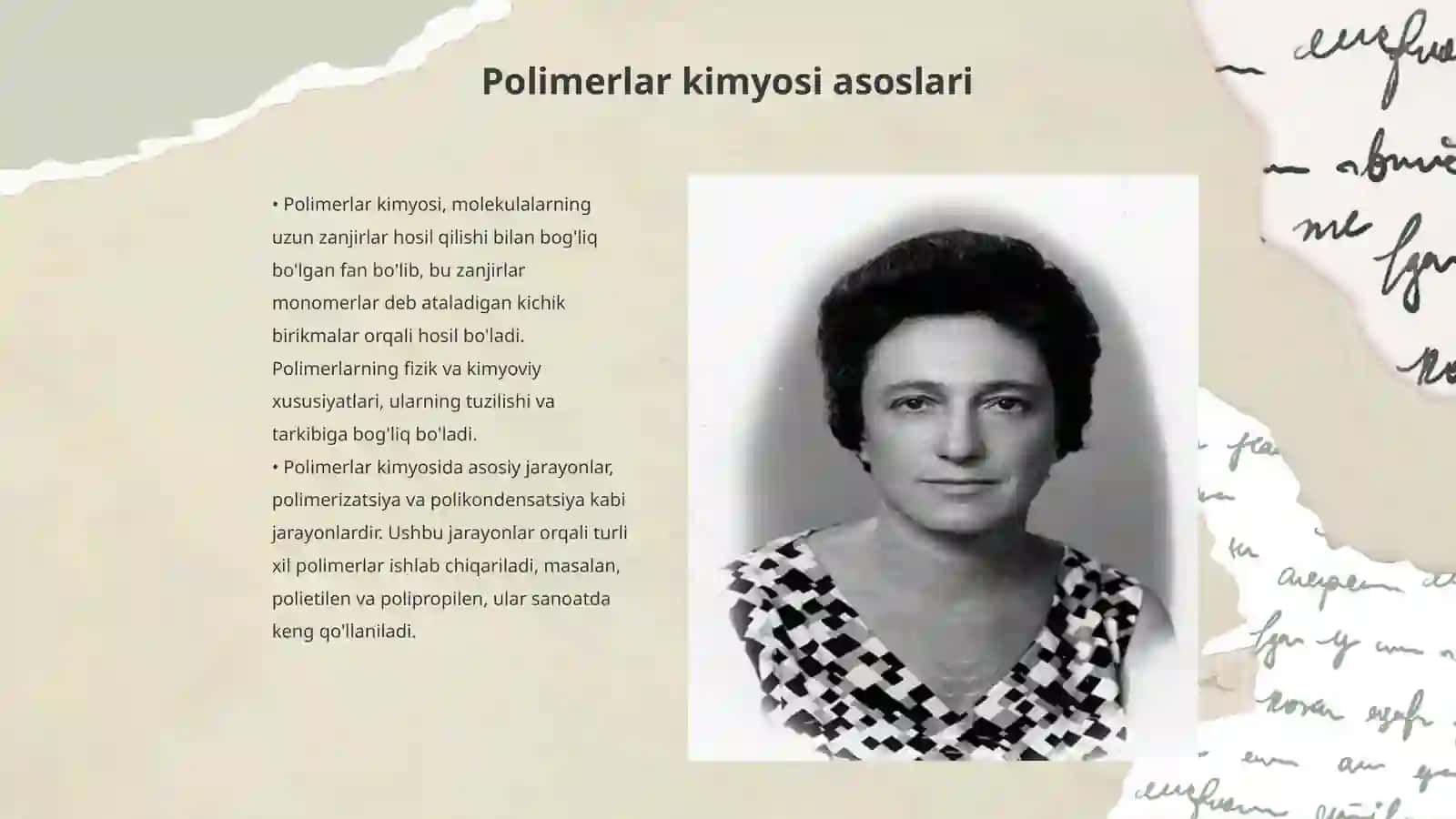 O'zbekistonda polimerlar kimyosi va uning istiqbollari 3
