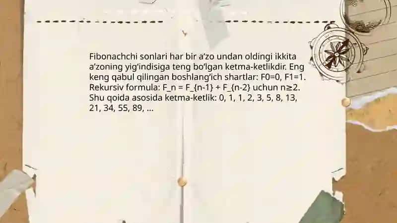 Fibonachchi sonlari va Katalan sonlari 3