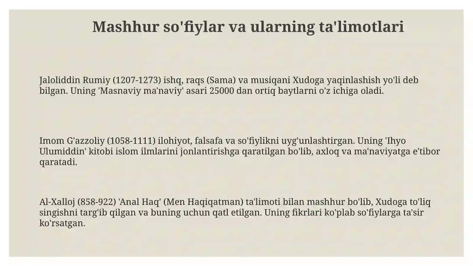 Tassavuf va uning mohiyati 3