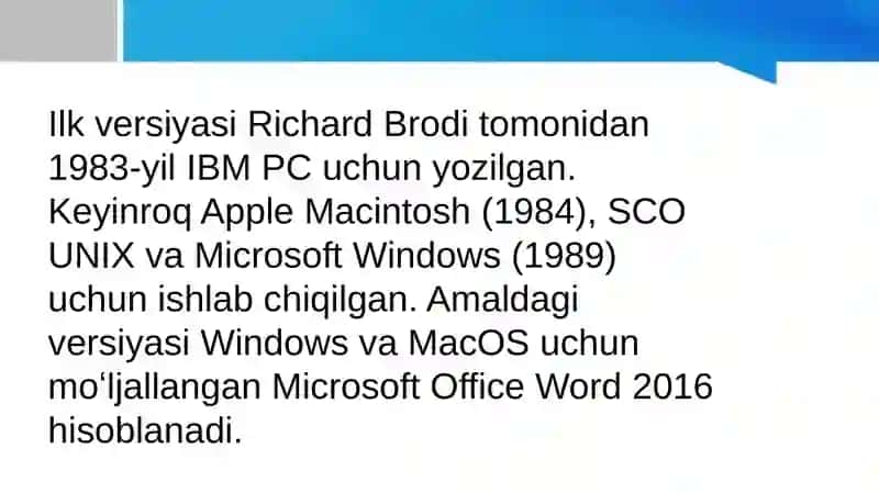 Microsoft Ofice dasturlari 3