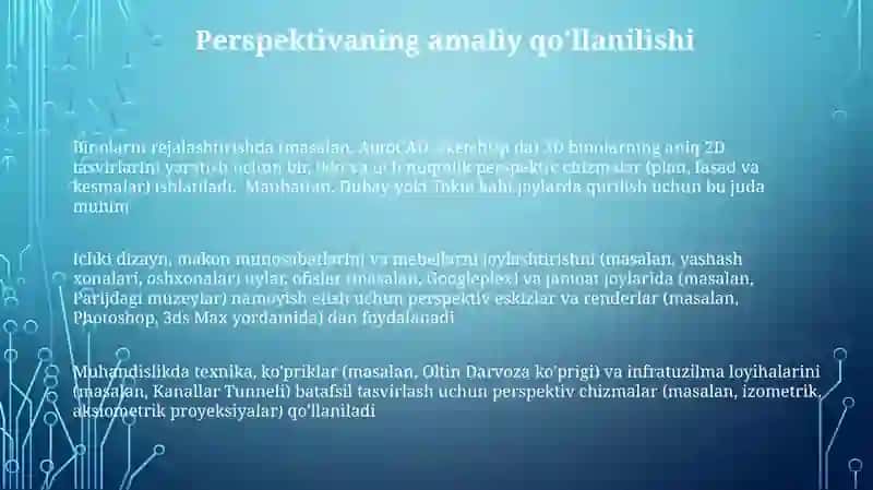Ilg'or Perspektiva Texnikalari 3