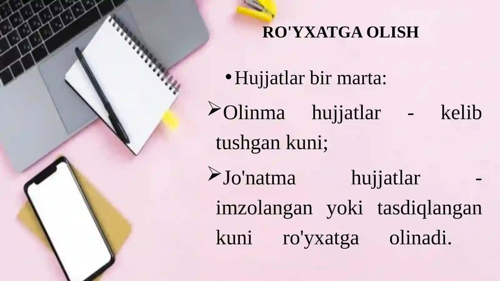 Hujjatlarni ro'yxatga olish 3