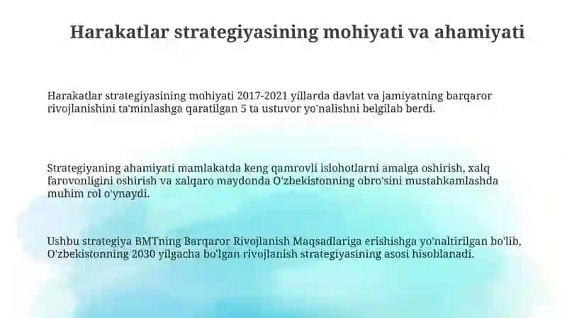 Harakatlar strategiyasi 3