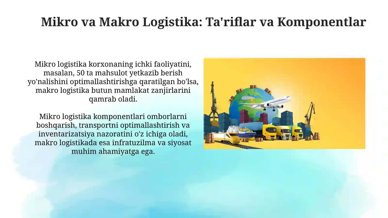 Mikro va makro logistik tizimlar 3