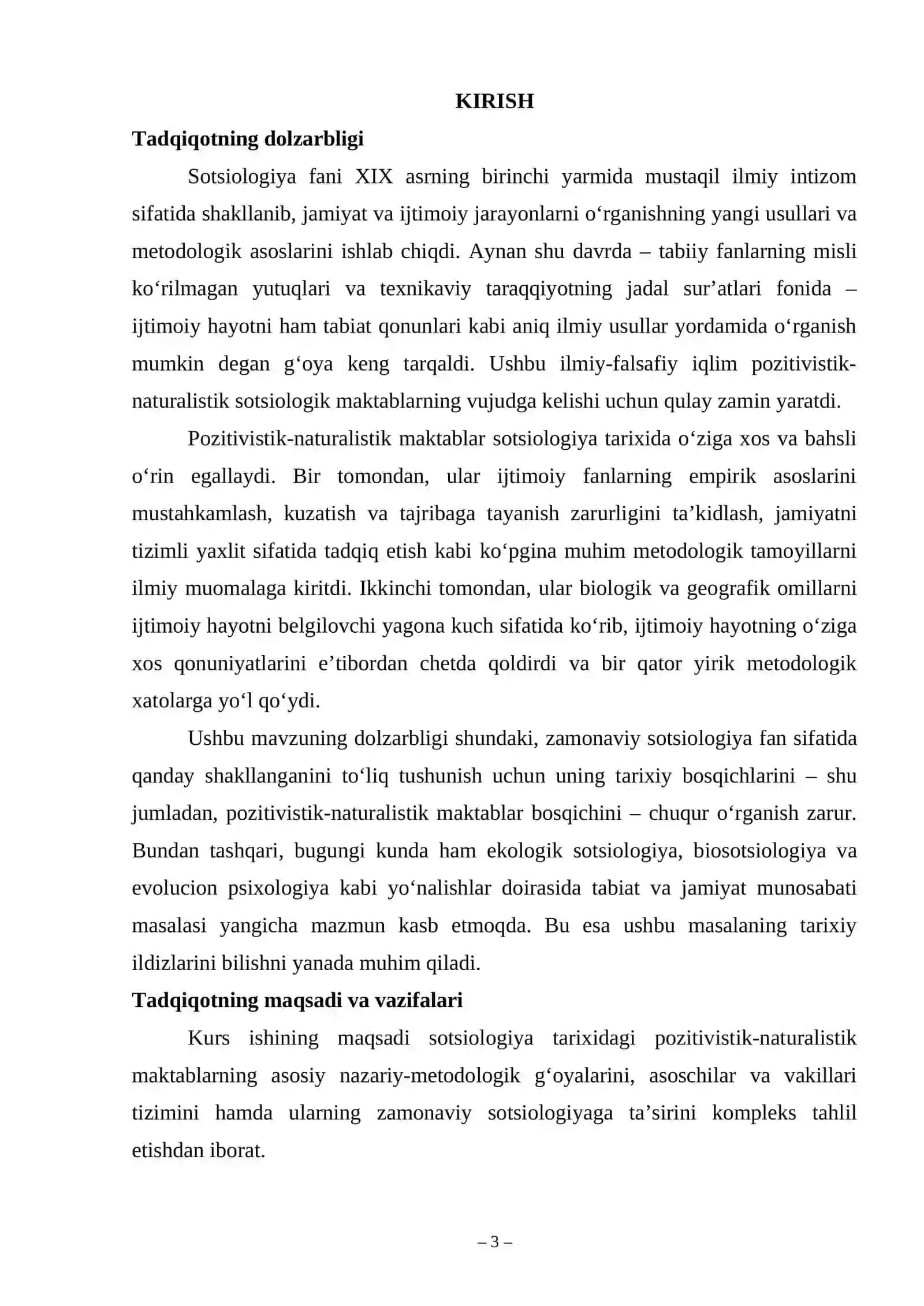 SOTSIOLOGIYA TARIXIDA POZITIVISTIK-NATURALISTIK 26 3