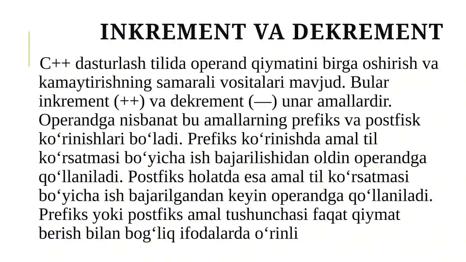 Uzilishlarni Tashkil etish 3