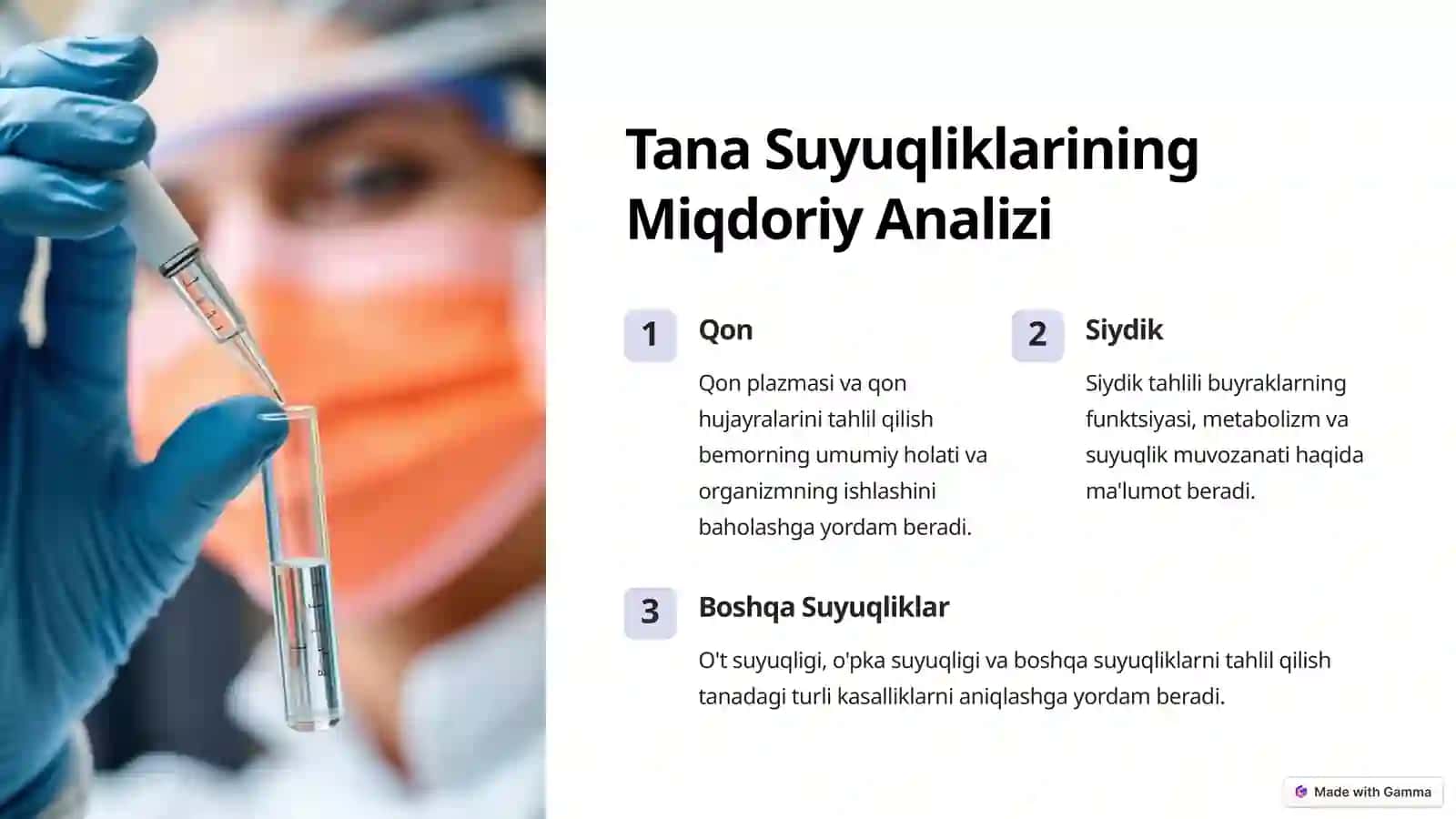 Miqdor Klinik Laborator Tekshiruvlari 3