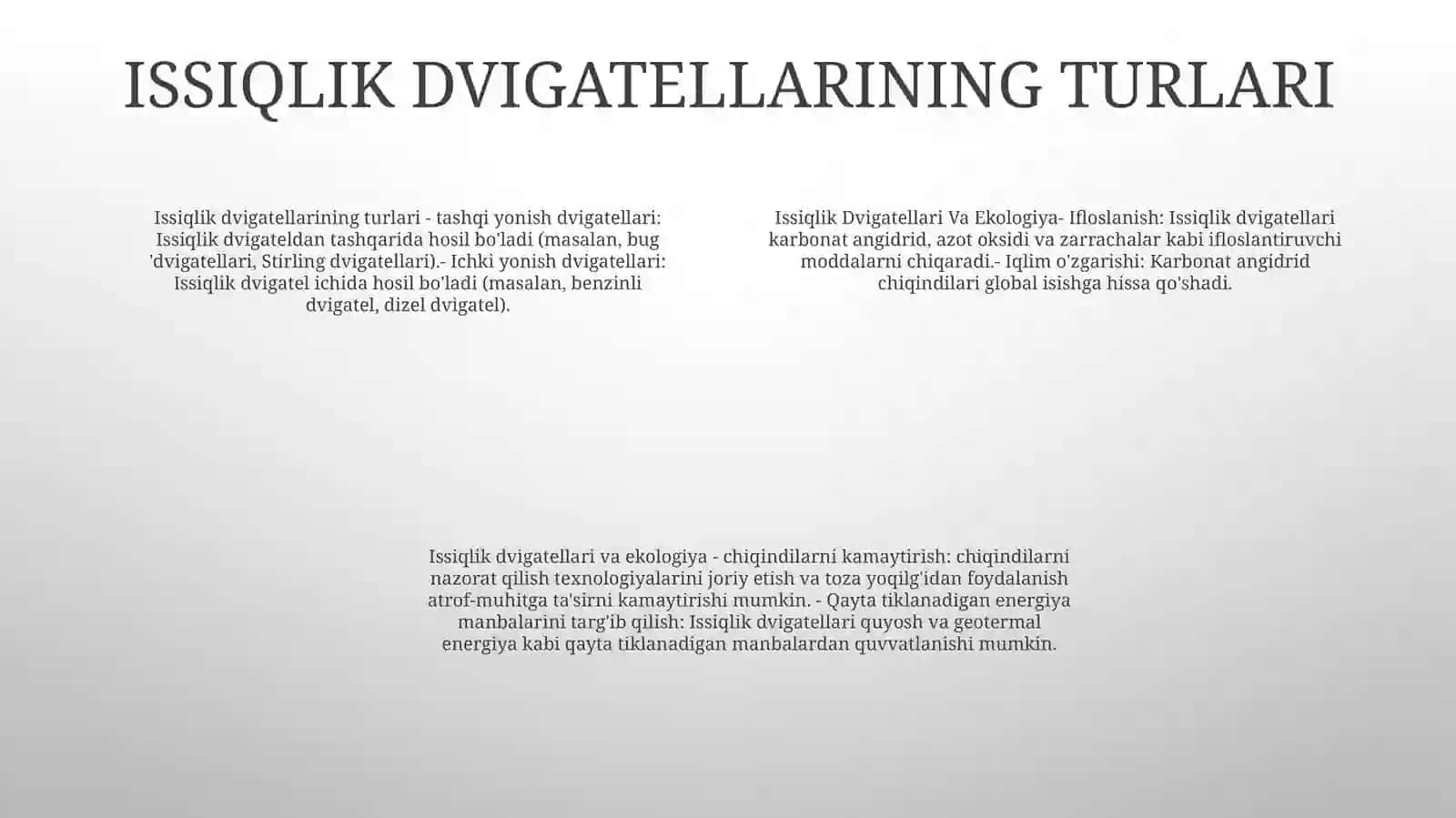 Issiqlik Dvigatellari Va Ekologiya 3
