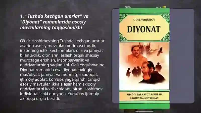Tushda kechgan umrlar, Diyonat 3