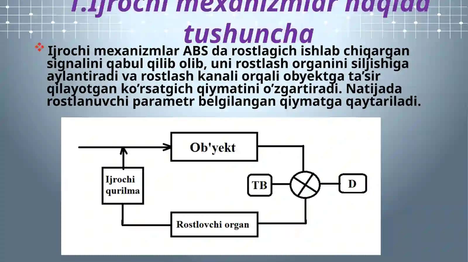 IJROCHI MEXANIZMLAR 3