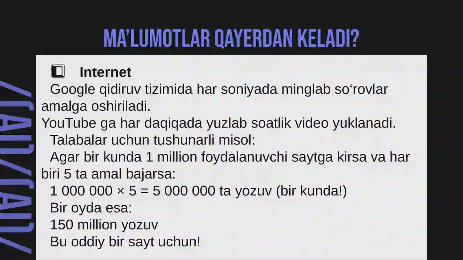 Ma’lumotlarningintellektualtahlili(Data Mining) 3