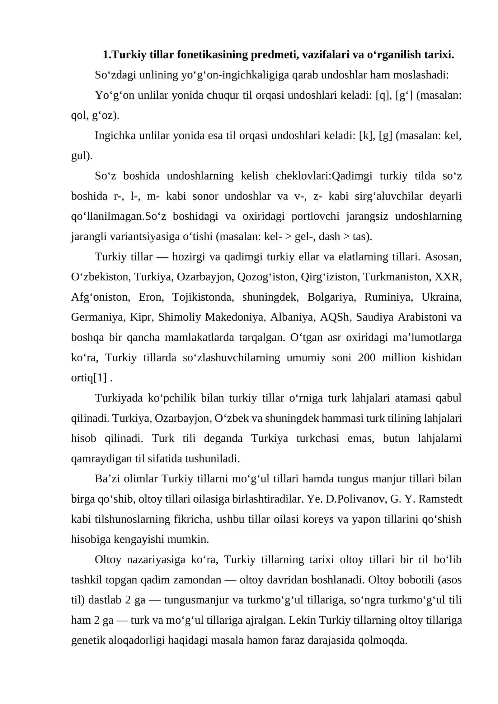 TURKIY TILLAR FONETIKASI 3