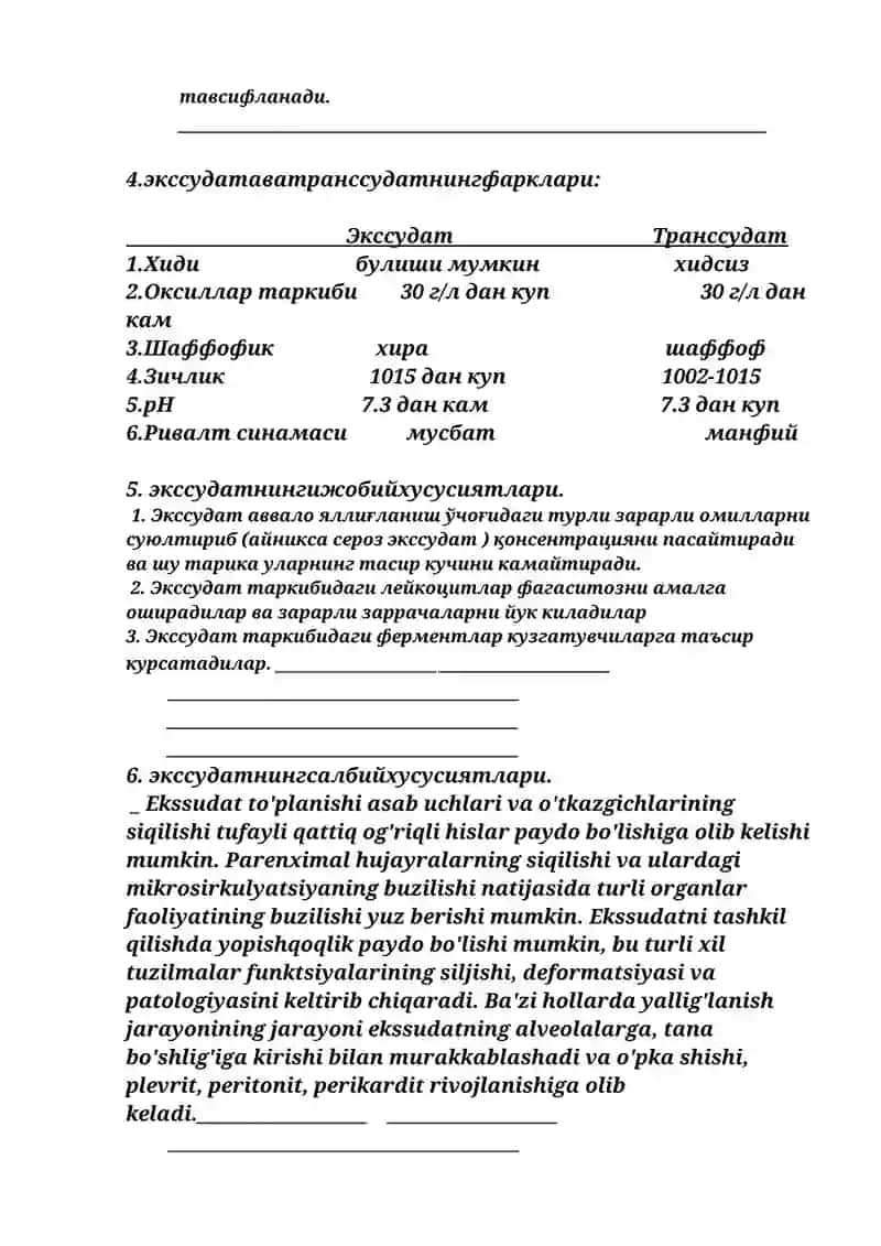 Экссудация нима 3