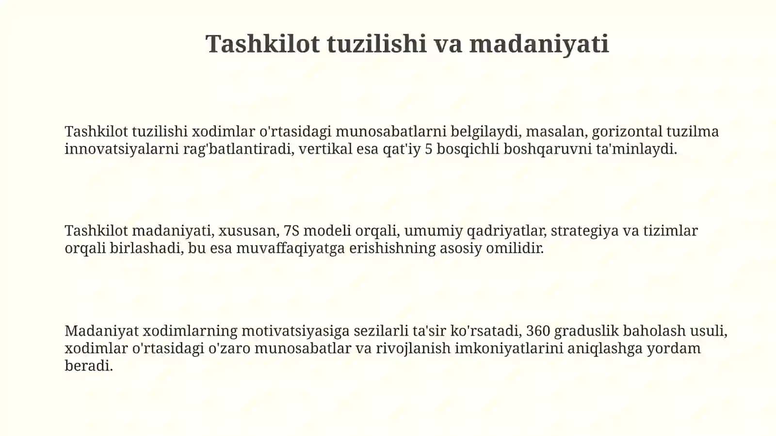 Tashkilot va Inson: O'zaro Aloqa Asoslari 3