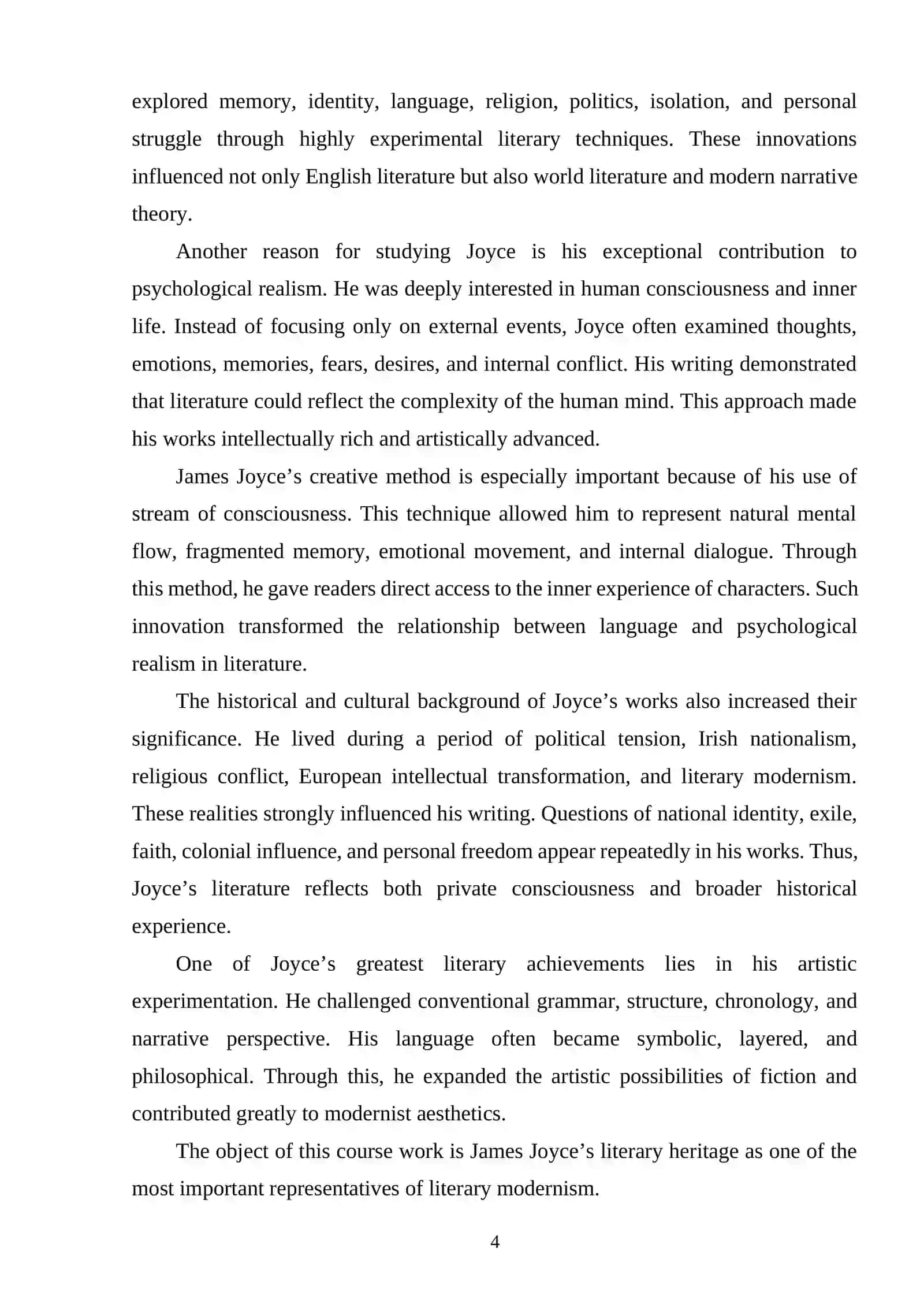 THEORETICAL FOUNDATIONS OF JAMES JOYCE’S CREATIVE METHOD 3
