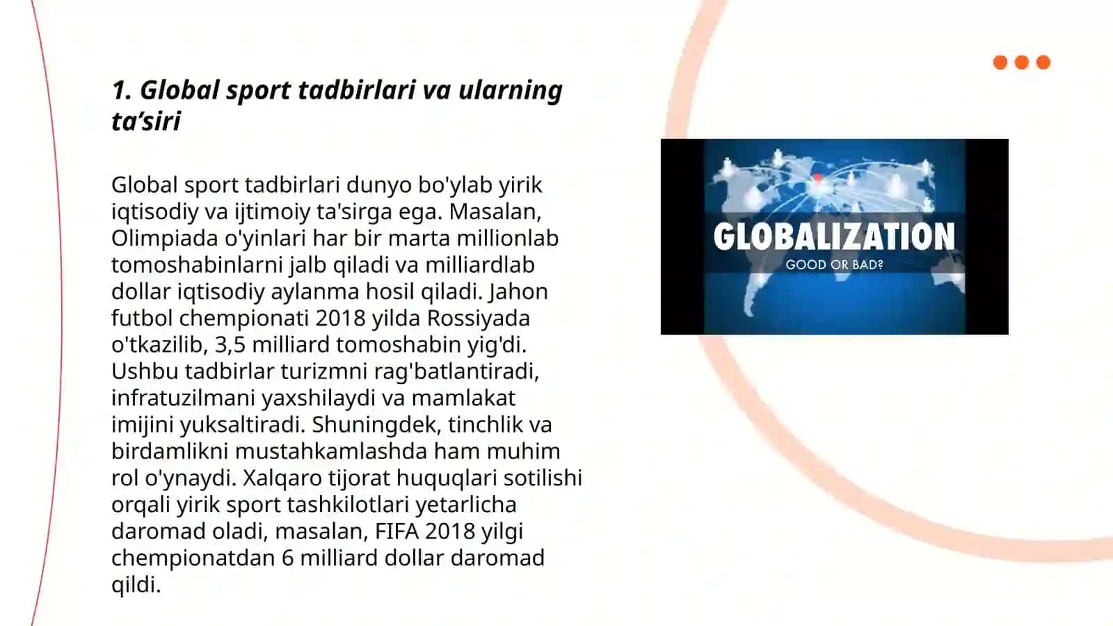 Sportning globallashuvi 3