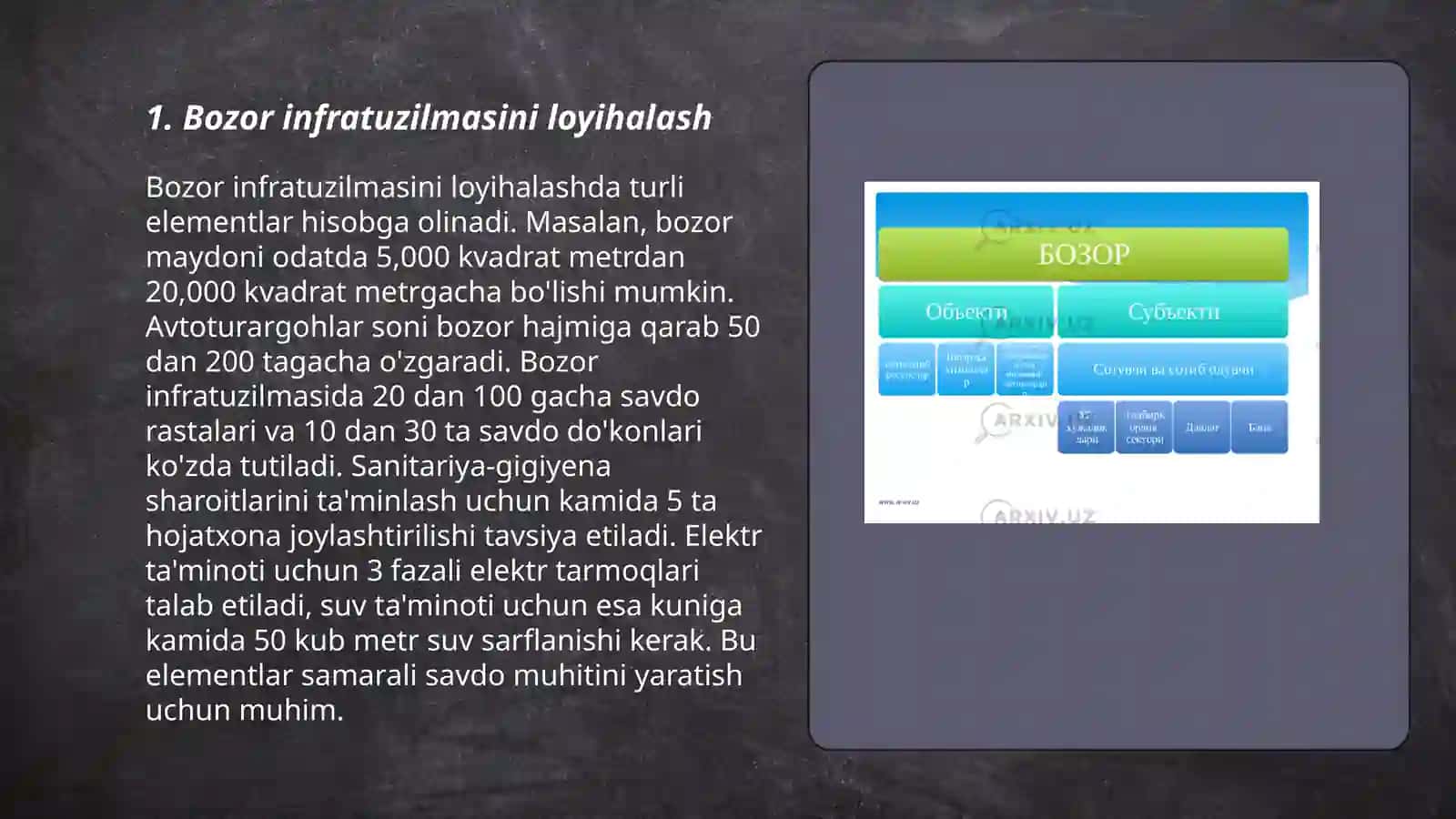 Bozor va Universal Savdo Dokonlarni Loyiha 3