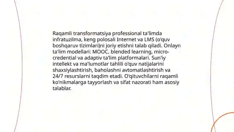 Raqamli transformatsiya va onlayn ta'lim modellari 3