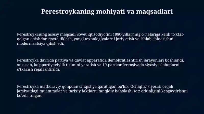 Perestroyka 3