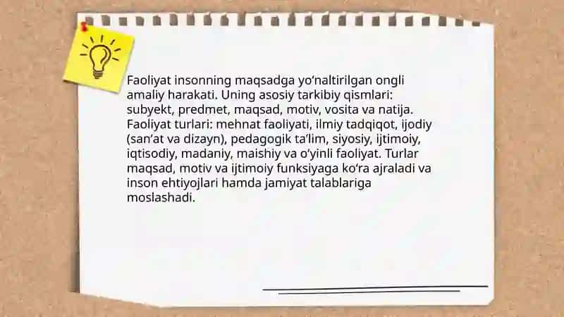 Faoliyat va motivatsiya 3