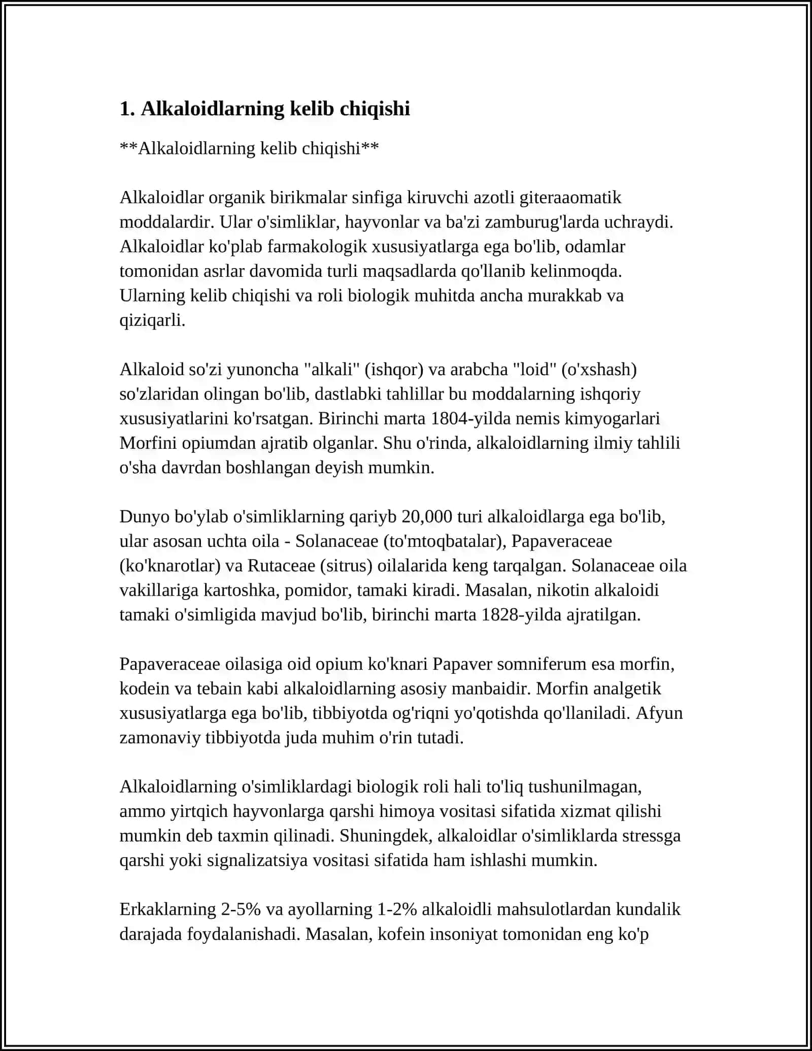ALKALOIDLAR VA ANTIBIOTIKLARNING YANGI AVLODLARI 3