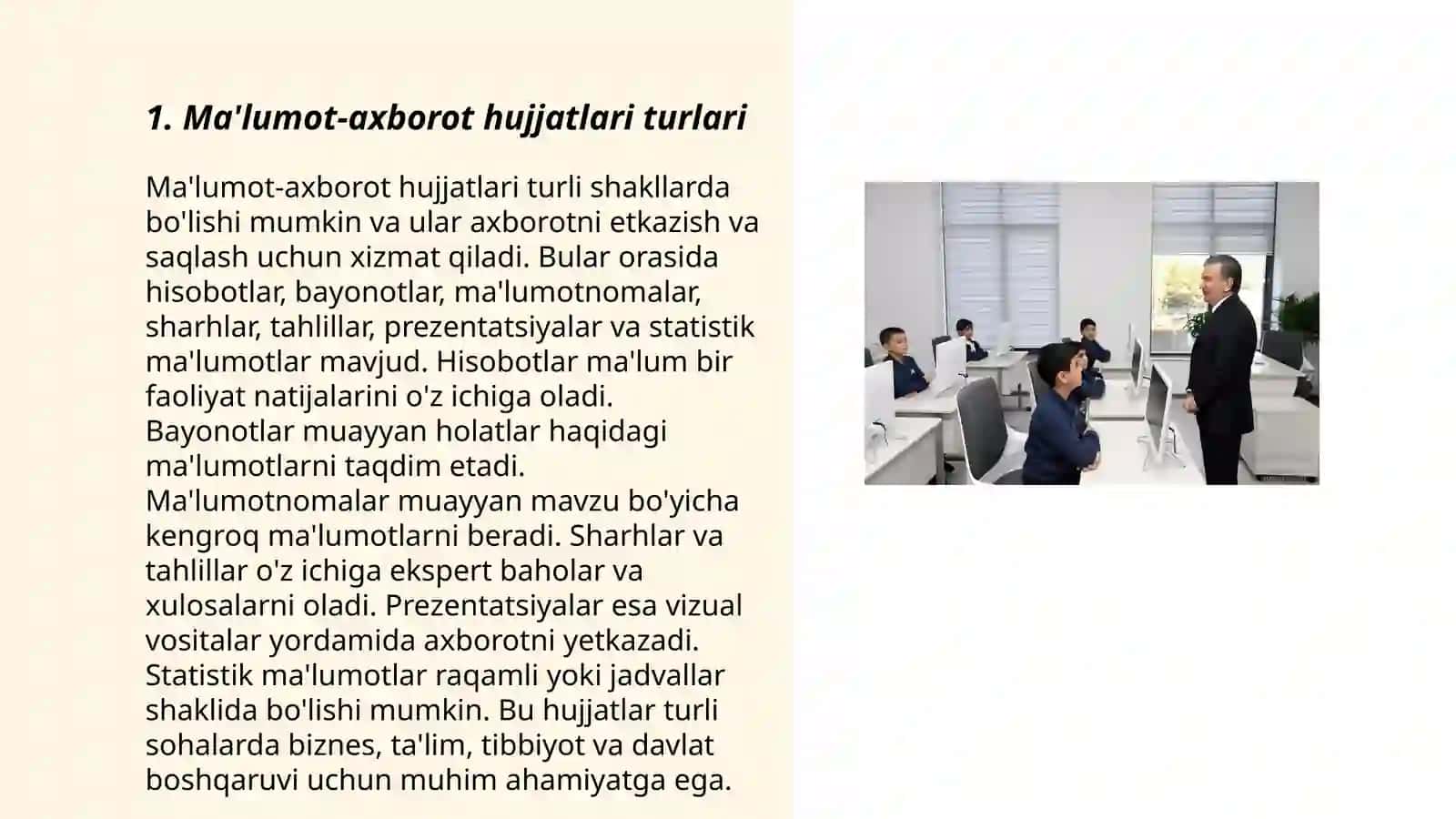 Ma'lumot-axborot hujjatlar 3