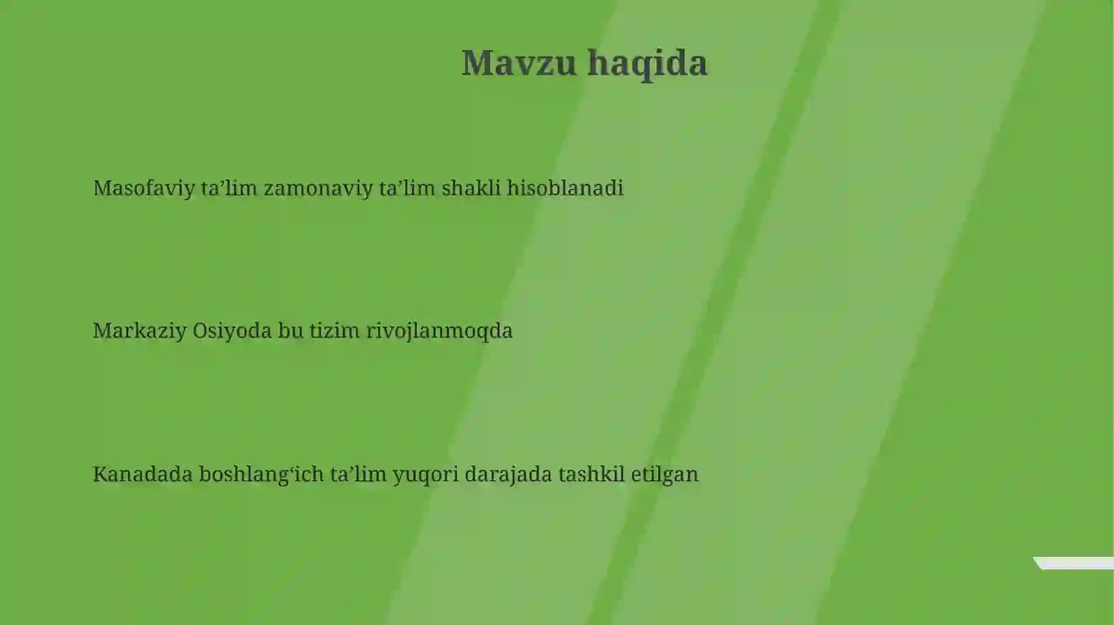 Masofaviy Taʼlim Kanadada 3