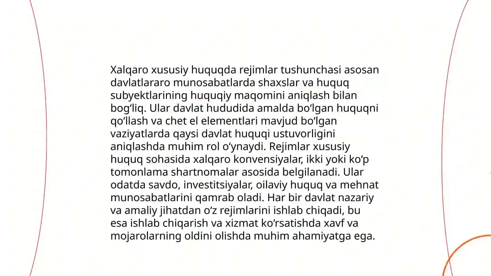 Xalqaro xususiy huquqda rejimlar 3