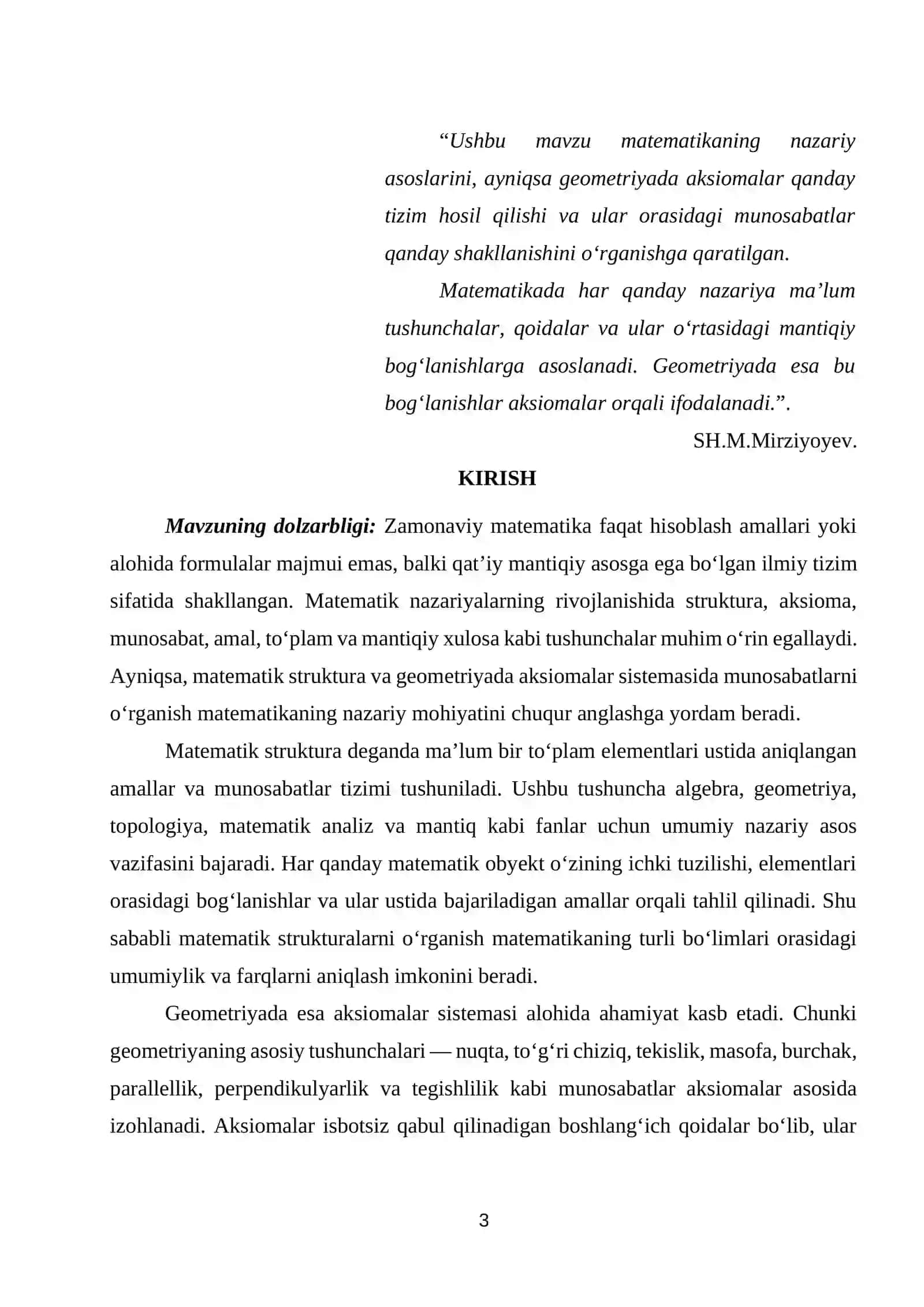 Geometriya fanidan Kurs ishi 3