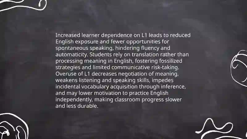 Some difficulties of using the mother tongue in the English class 3