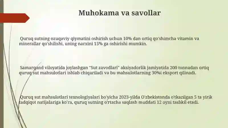 Quruq Sut Mahsulotlari Texnalogiyasi 3