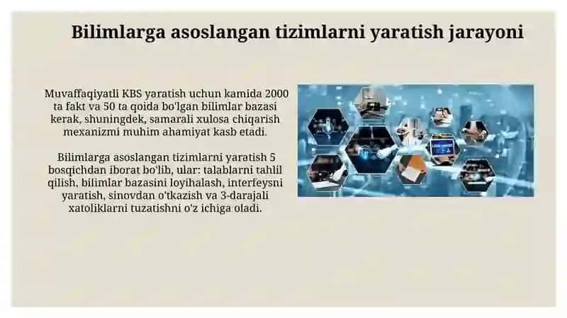 Bilimlarga asoslangan tizimlar 3