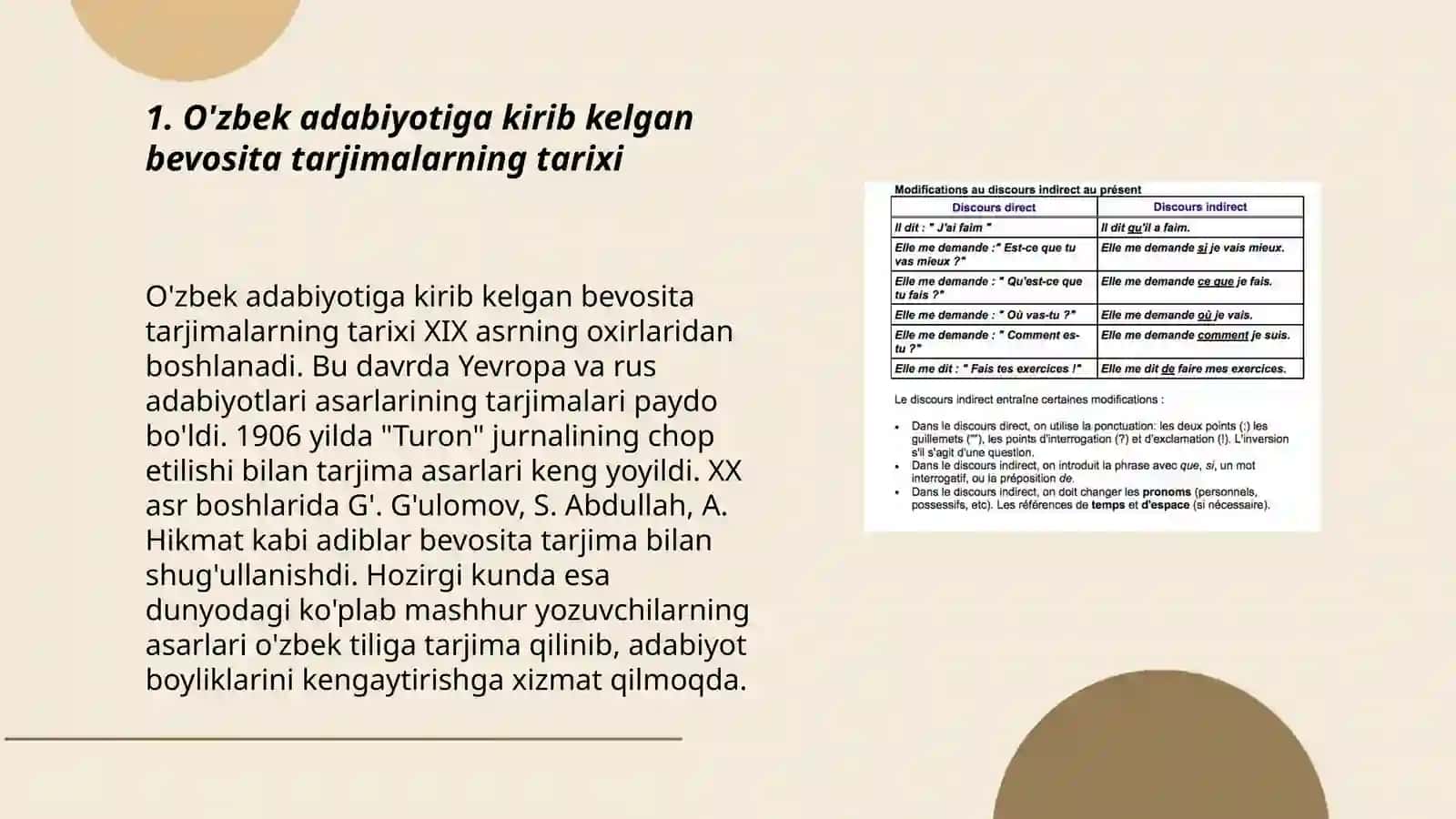 O'zbek adabiyotiga kirib kelgan bevosita tarjimalarning tarixi 3