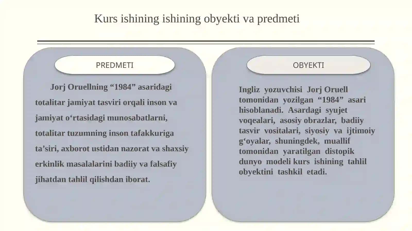 Jorj Oruellning "1984" asarining mohiyati 3