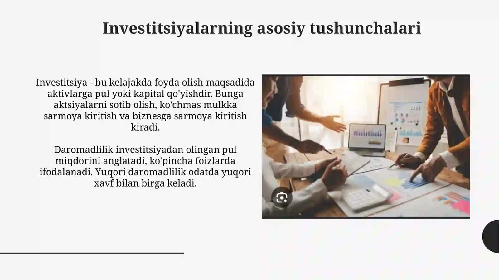 Investitsiyalar haqida tushuncha 3
