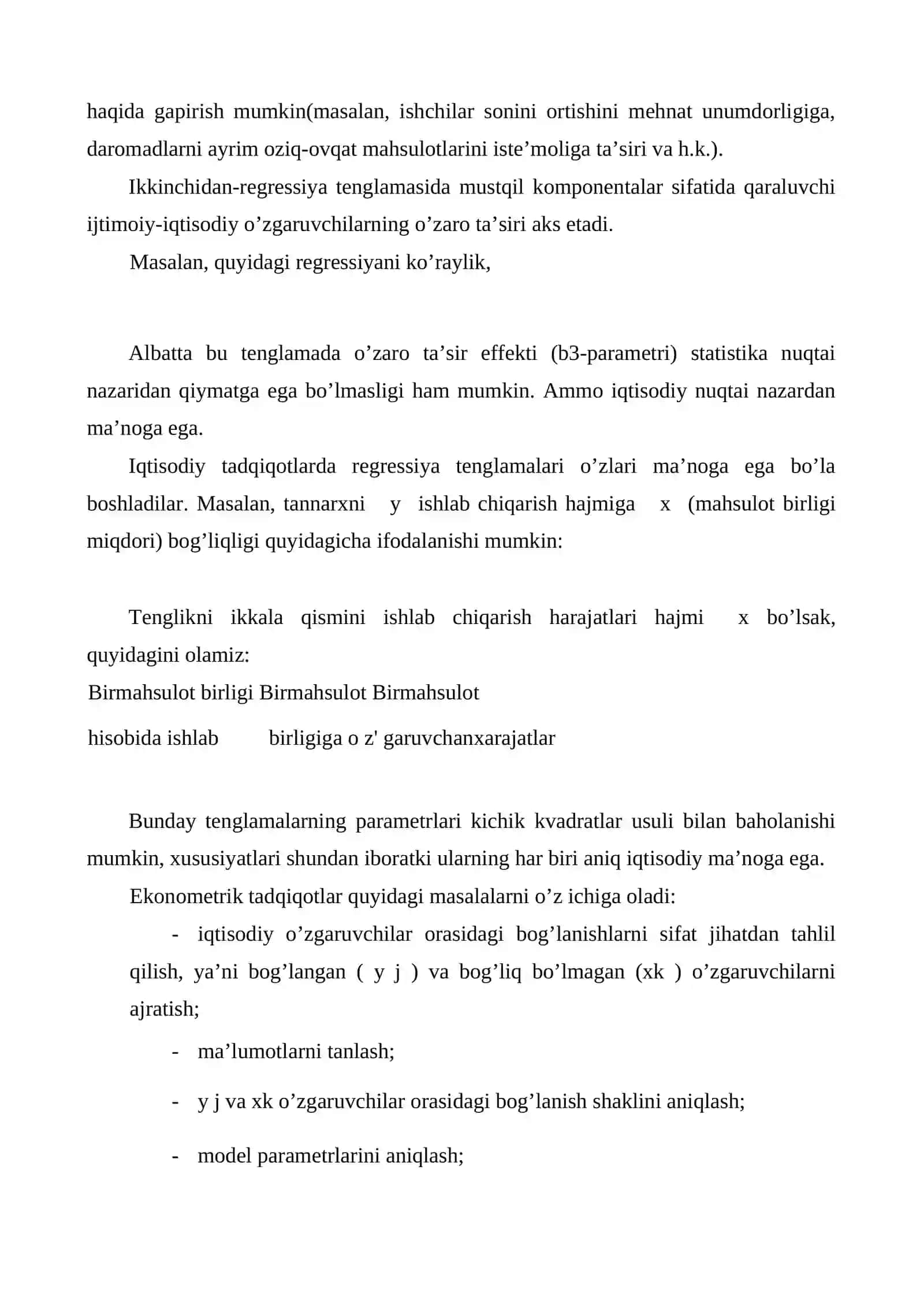 Ekonometrika fanining mohiyati 3