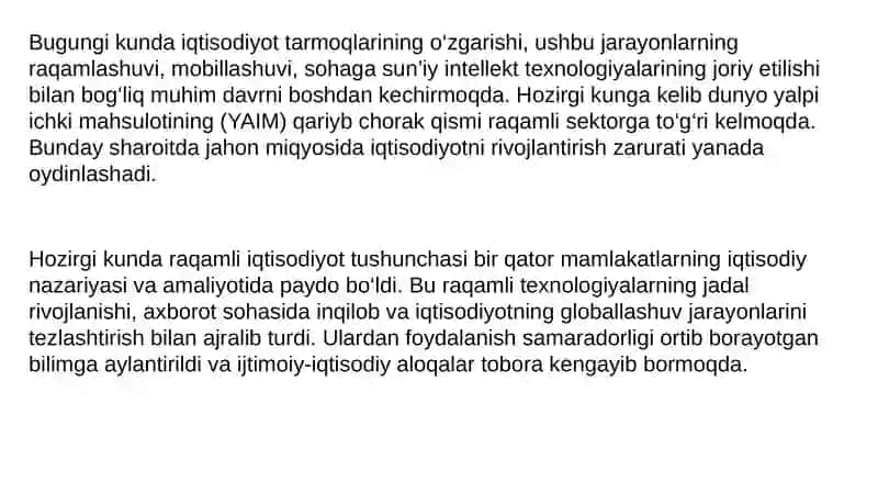 RAQAMLI IQTISODIYOT ASOSLARI 3