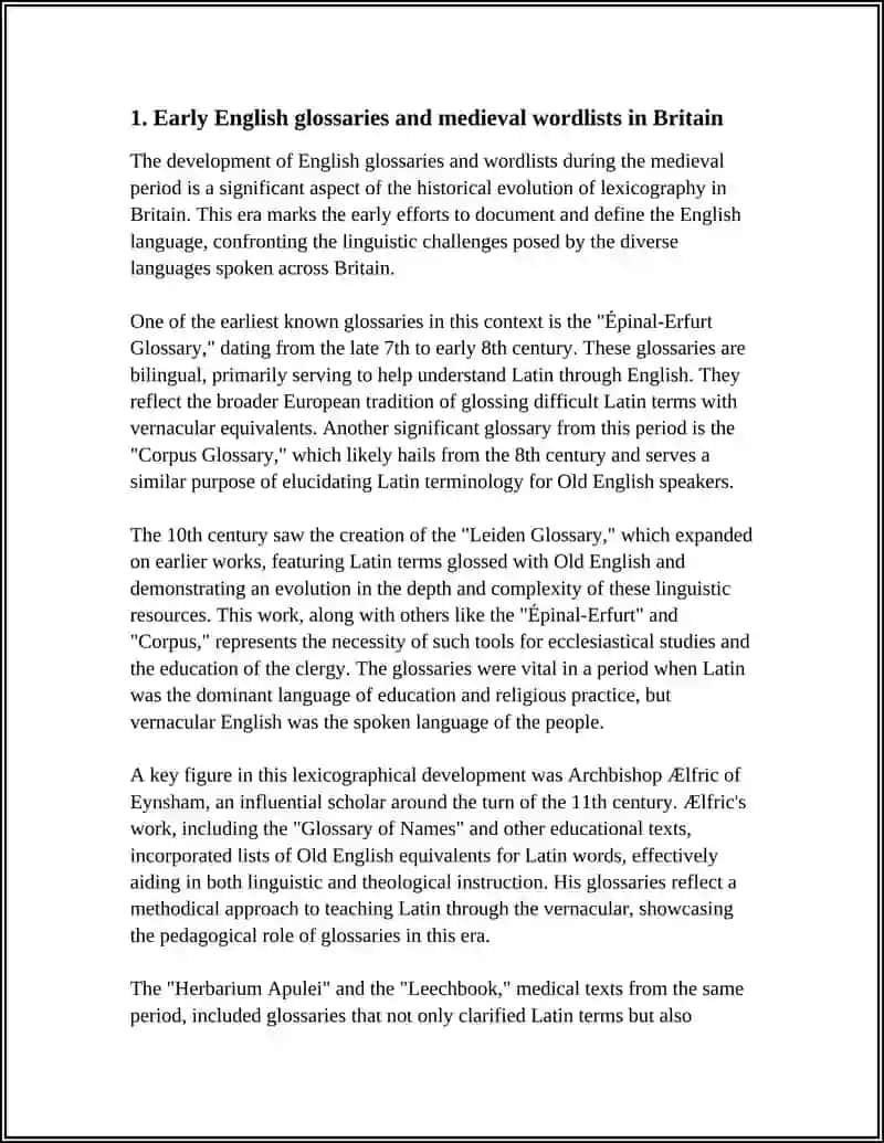 HISTORICAL DEVELOPMENT OF BRITISH AND AMERICAN LEXICOGRAPHY.TYPES OF ENGLISH DICTIONARIES 3