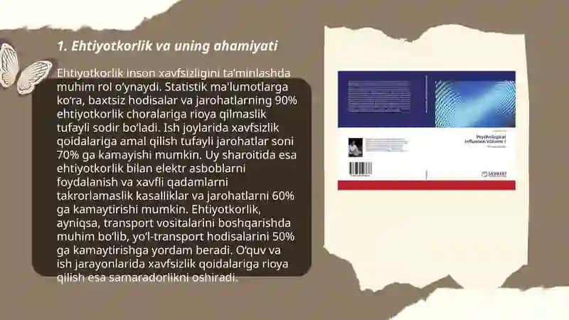 Ehtiyot psihalogiysi va faoliyat turi 3